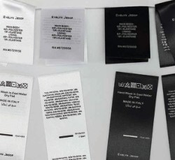 Printed Care Label